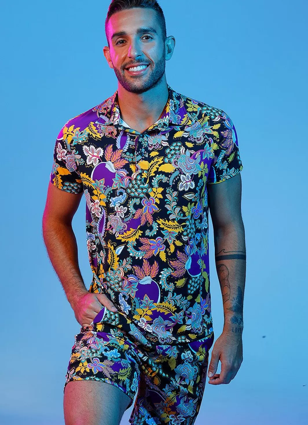 DonaJo short sleeve shirts*Club Polo () Lotus
