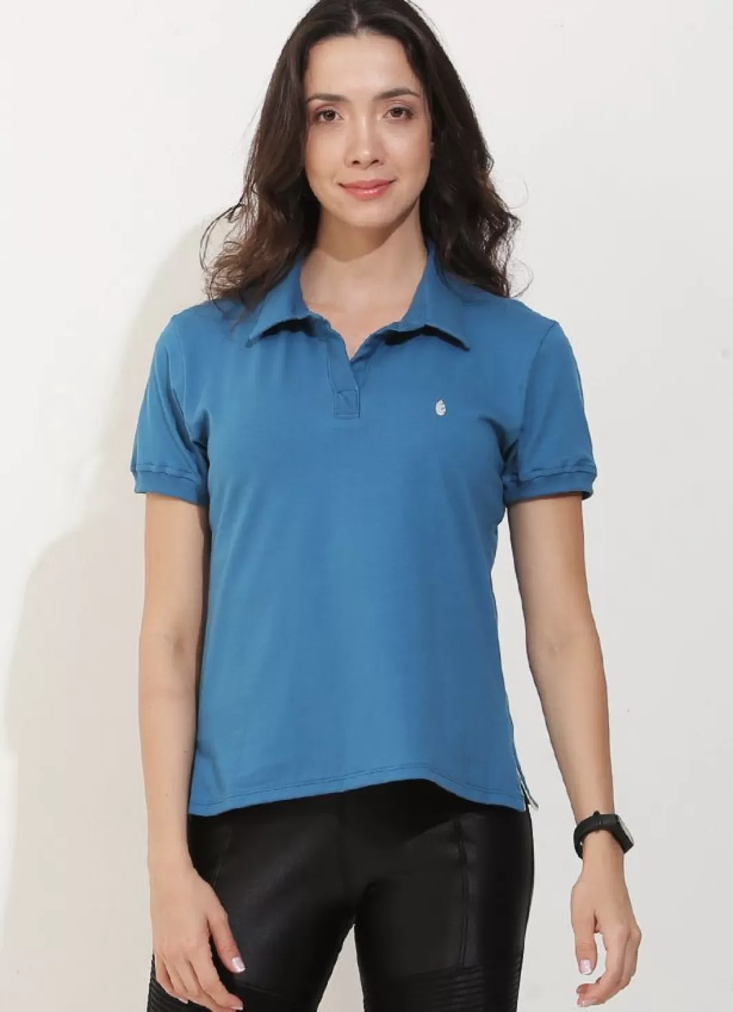 DonaJo short sleeve shirts*Court Polo () Blue