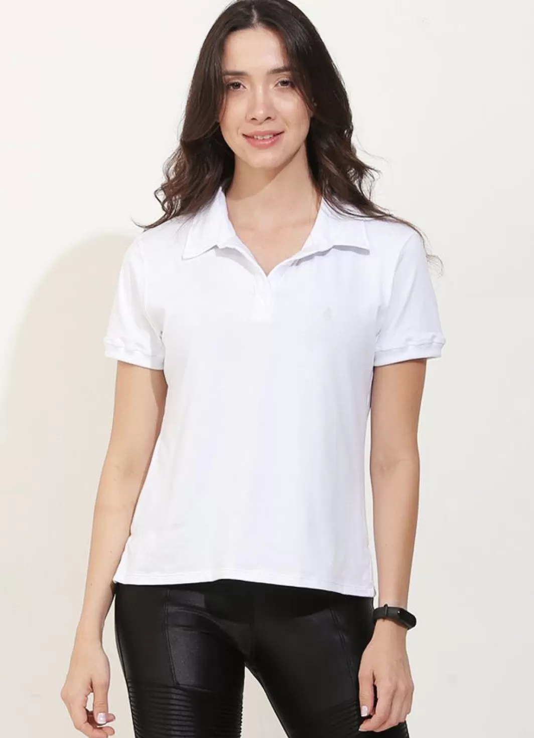 DonaJo short sleeve shirts*Court Polo () White
