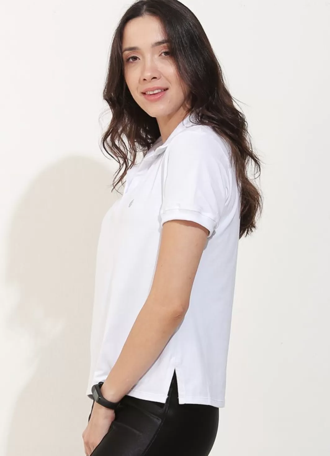 DonaJo short sleeve shirts*Court Polo () White