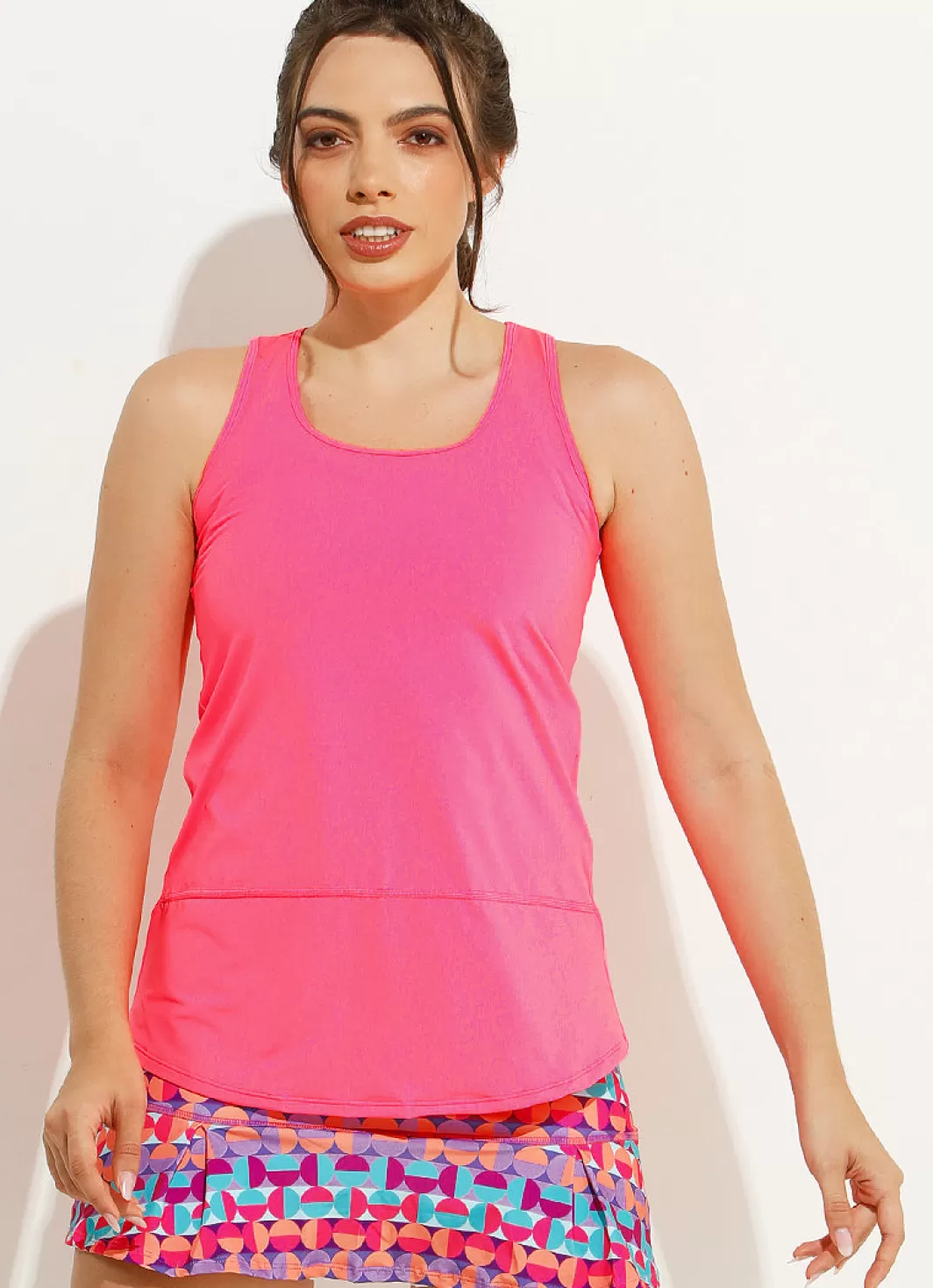 DonaJo tank tops*Day Glow Tank () UPF 50+ Pitaya
