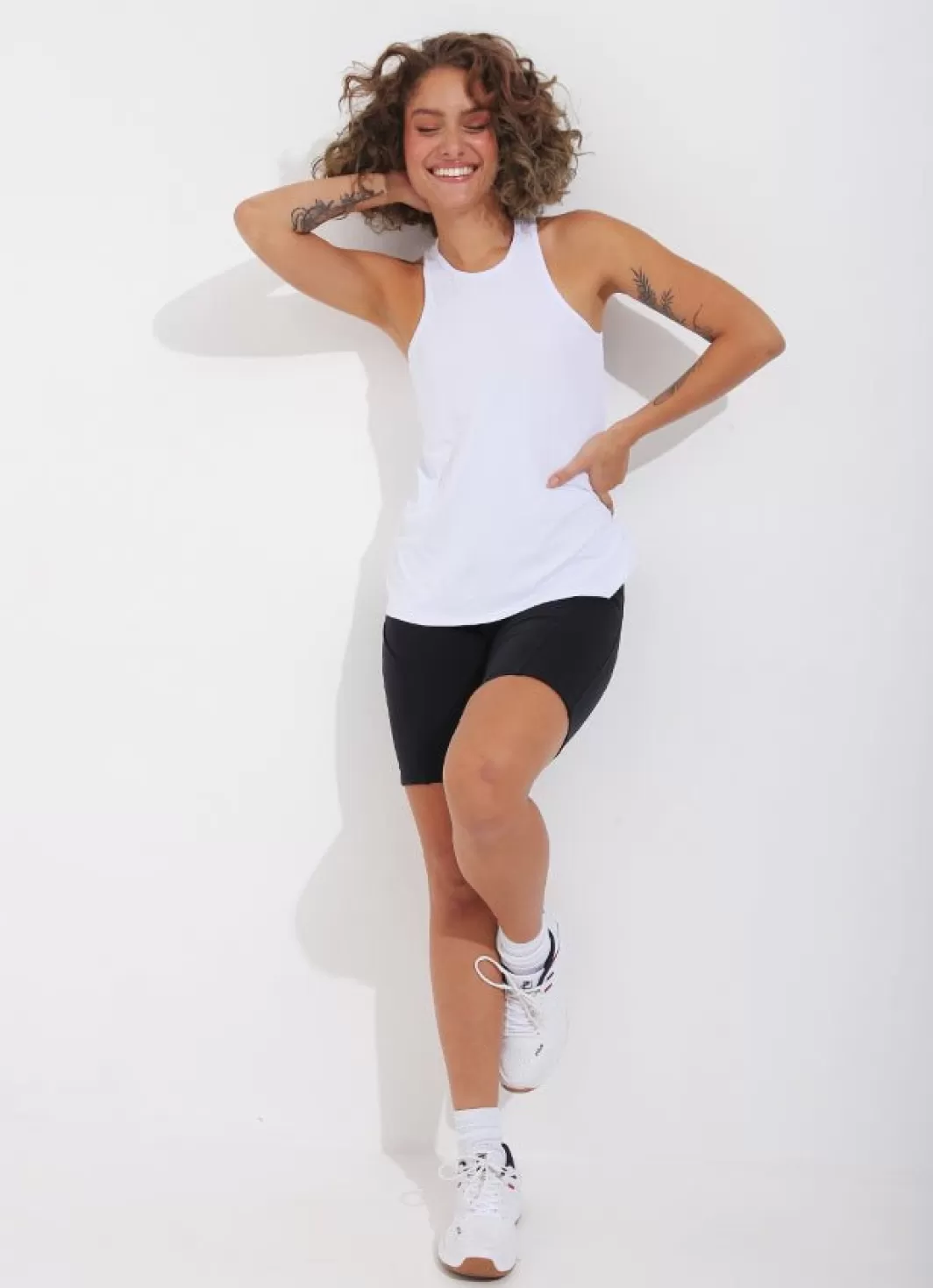 DonaJo tank tops*Urban Tank () UPF 50+ White