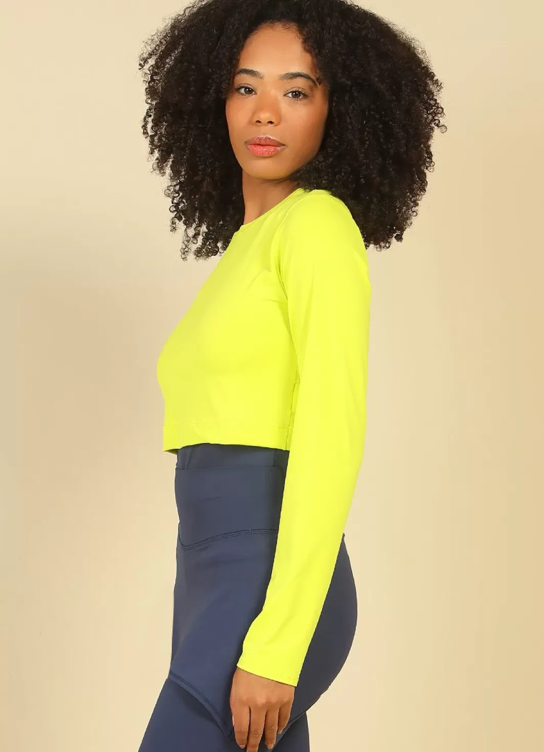 DonaJo long sleeve shirts*UV Pro Cropped () UPF 50+ Caipi